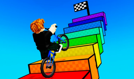 Obby On The Bike: Don't fall!