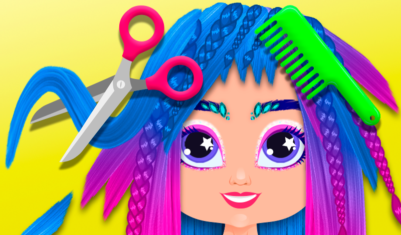 Hairstyles for babies: Beauty Salon game cover