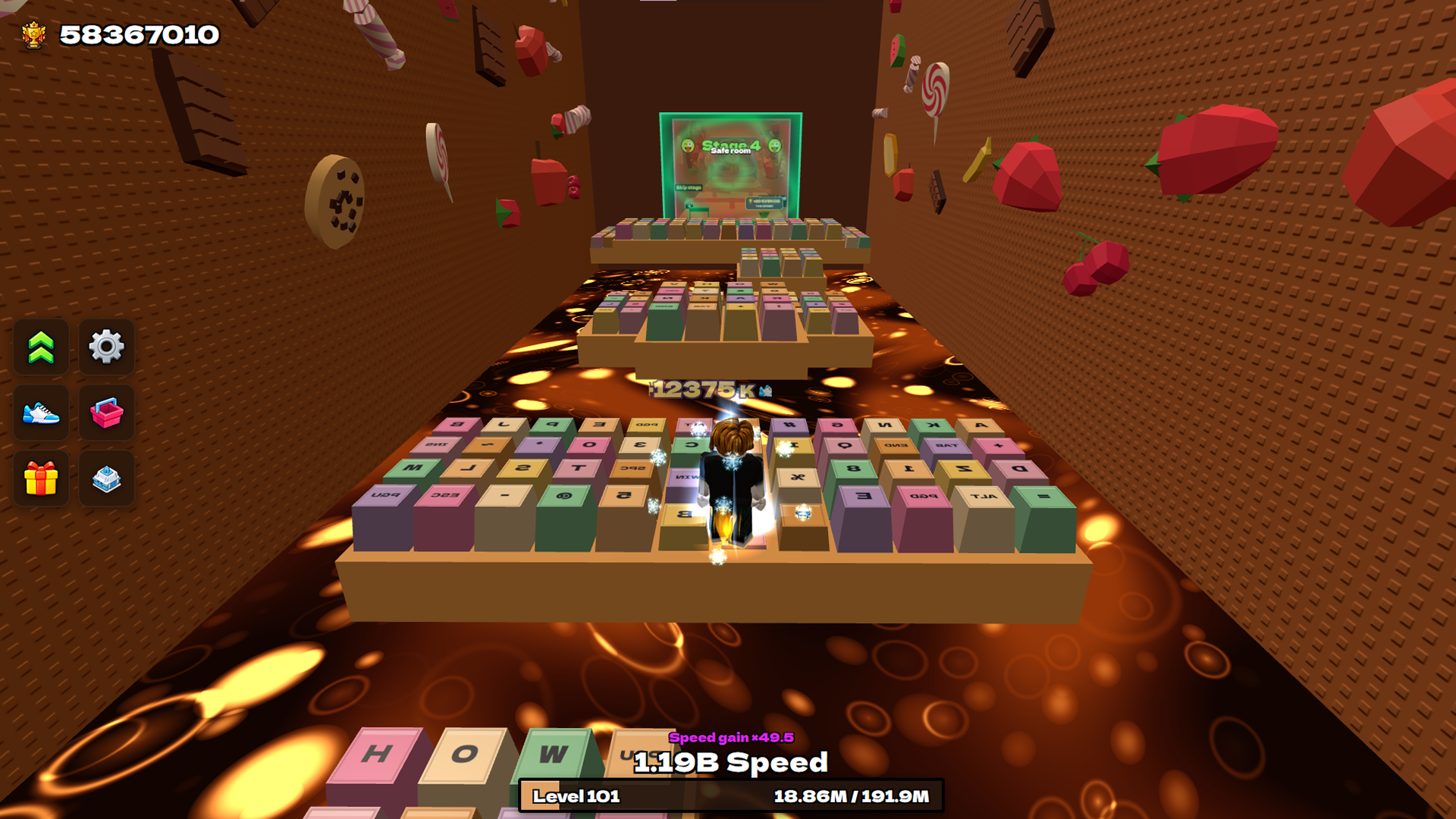 Keyboard Rush: +1 per Step screenshot 5