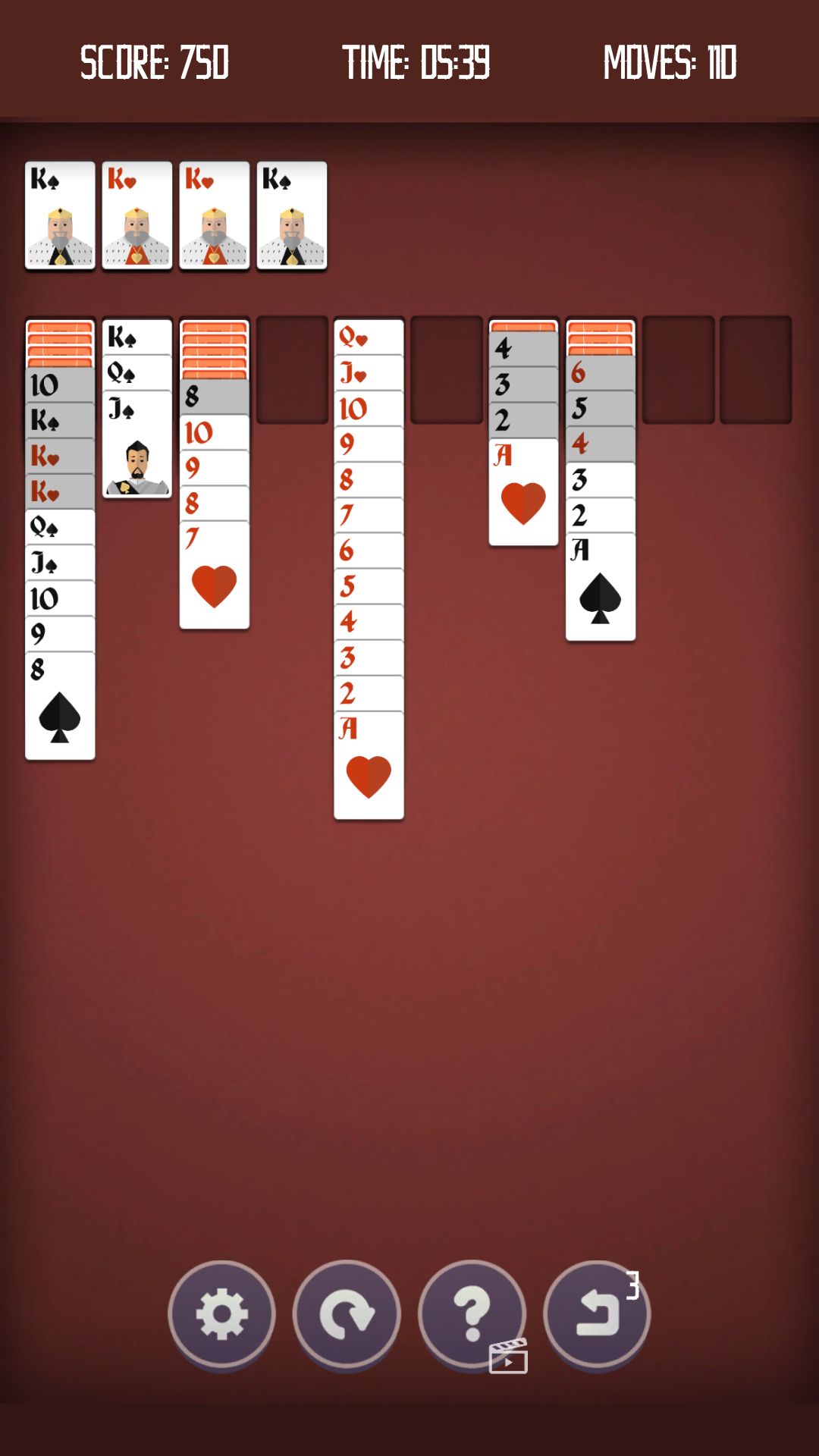 Spider Solitaire two suits screenshot 4