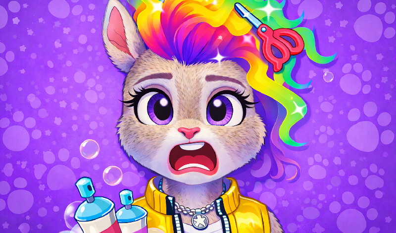 Animal Hair Salon Playtime game cover