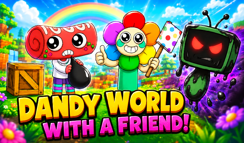 Dandy World with a friend! game cover