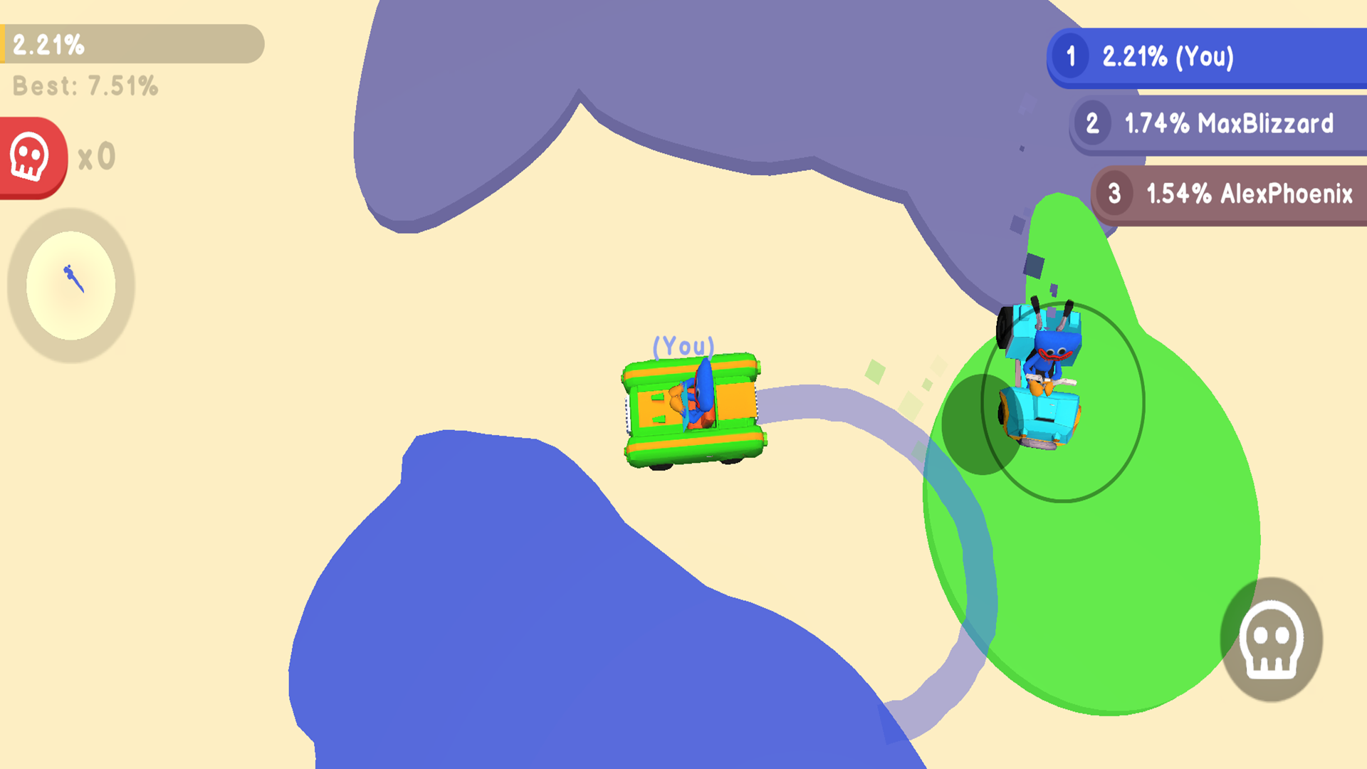Paper io screenshot