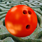 Orange Ball in the Maze