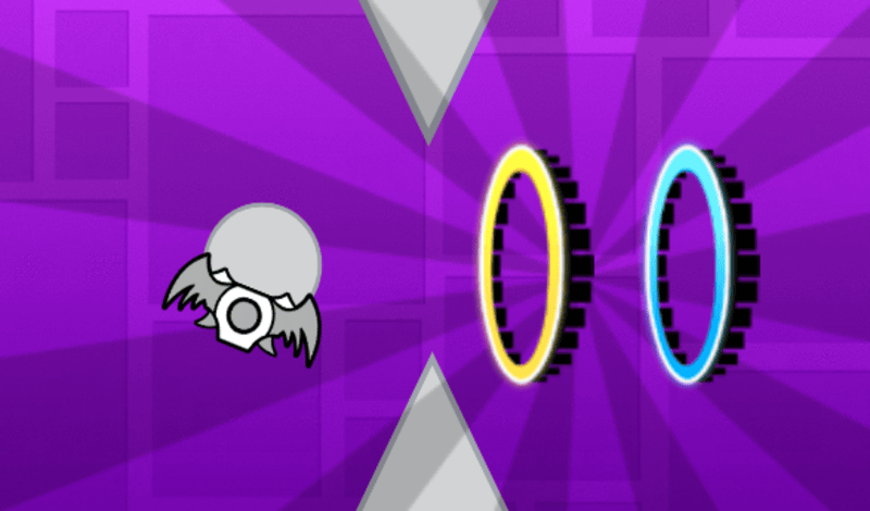 Geometry dash flying saucer game cover