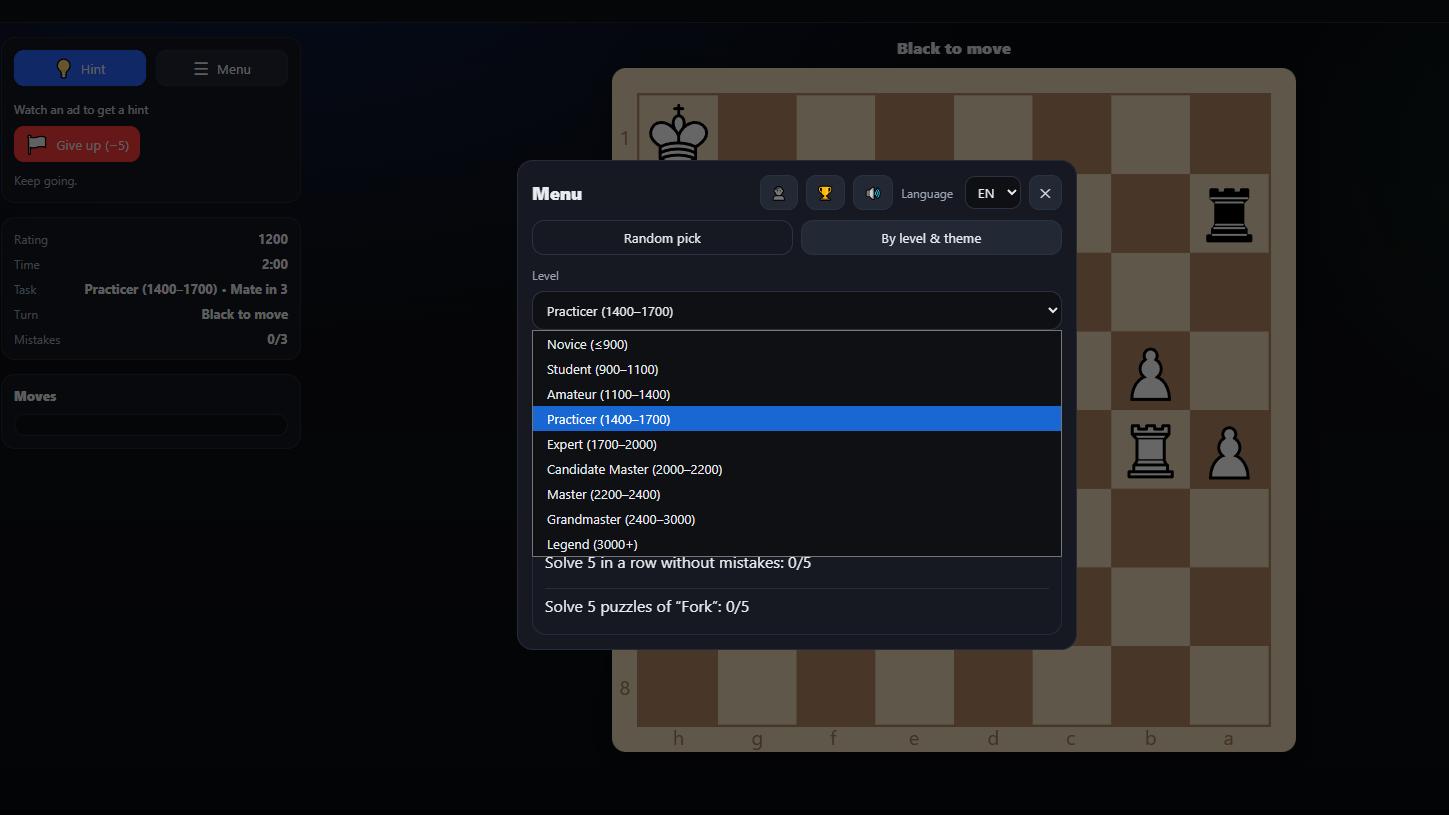 Chess Trainer screenshot