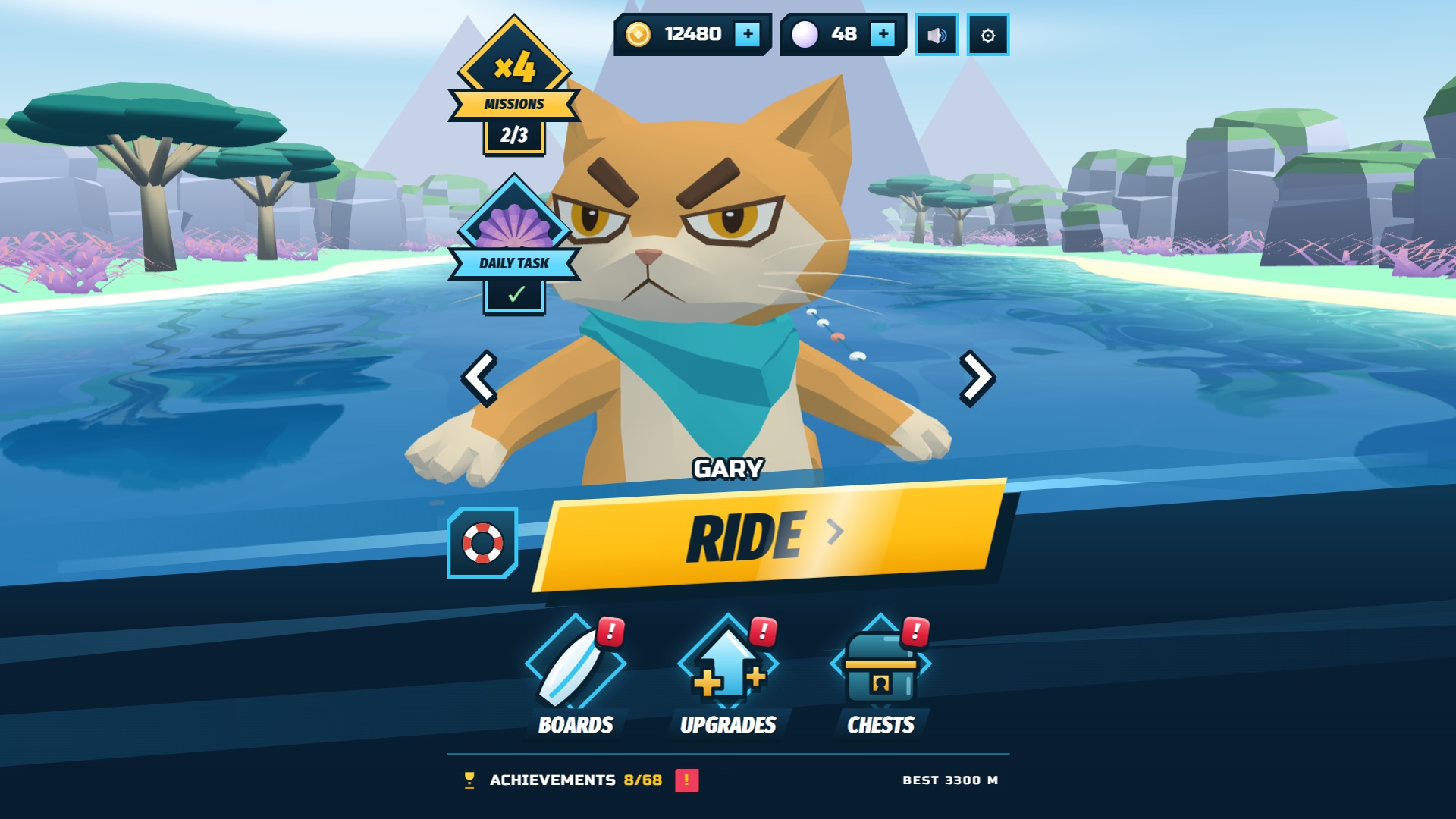 Flow Board: Parkour Runner screenshot 1
