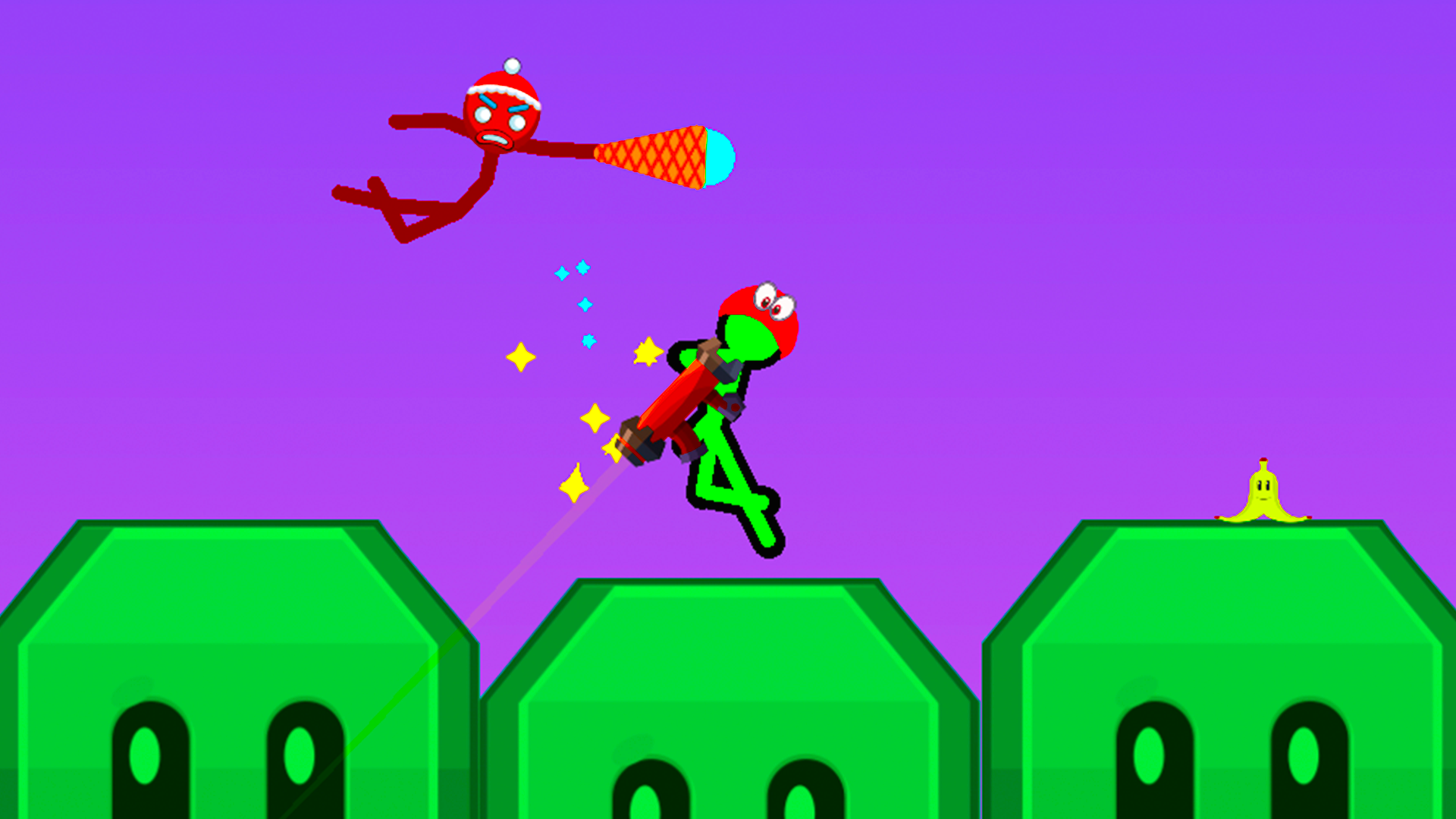 Battle of the red and blue agents screenshot
