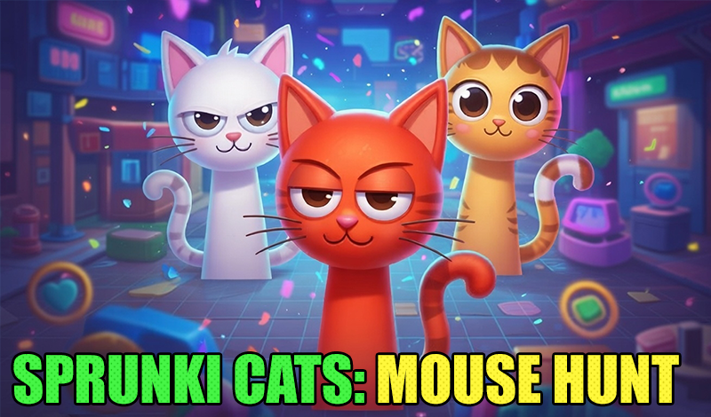 Sprunki Cats: Mouse Hunt game cover