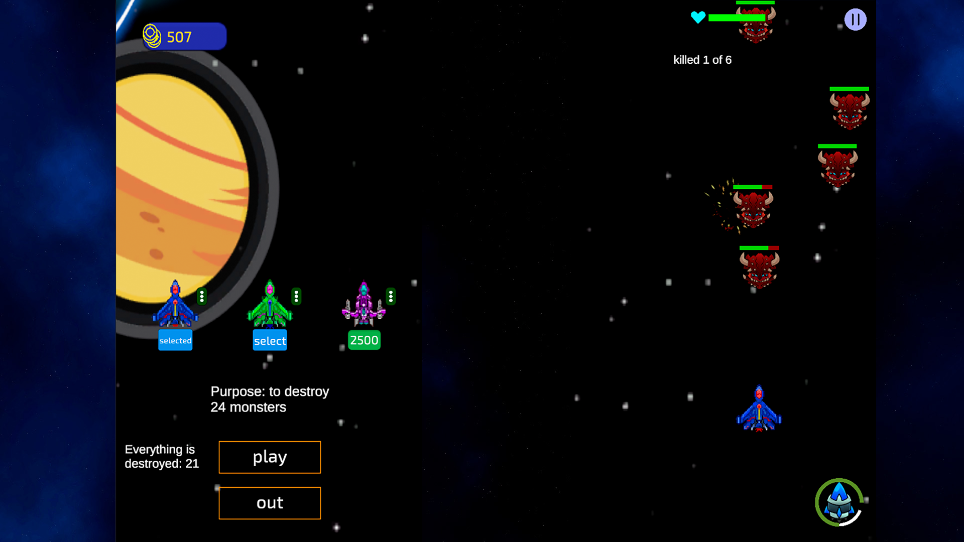 Captain Space — screenshot 1