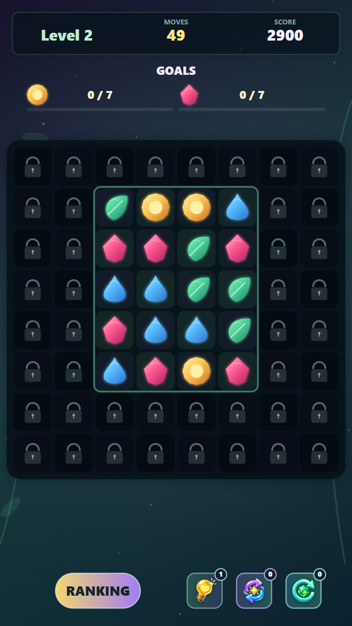 Match Three: Gem Garden screenshot 4
