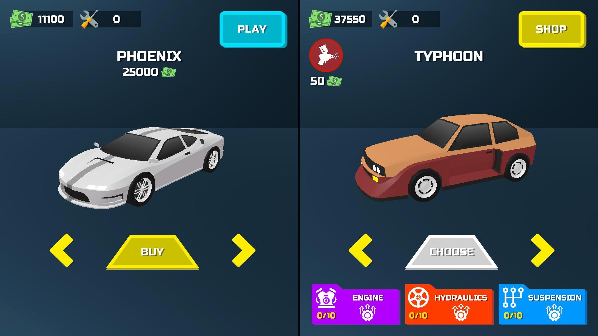 Racing: Two players screenshot