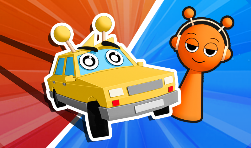 Sprunki: but now all the cars! game cover
