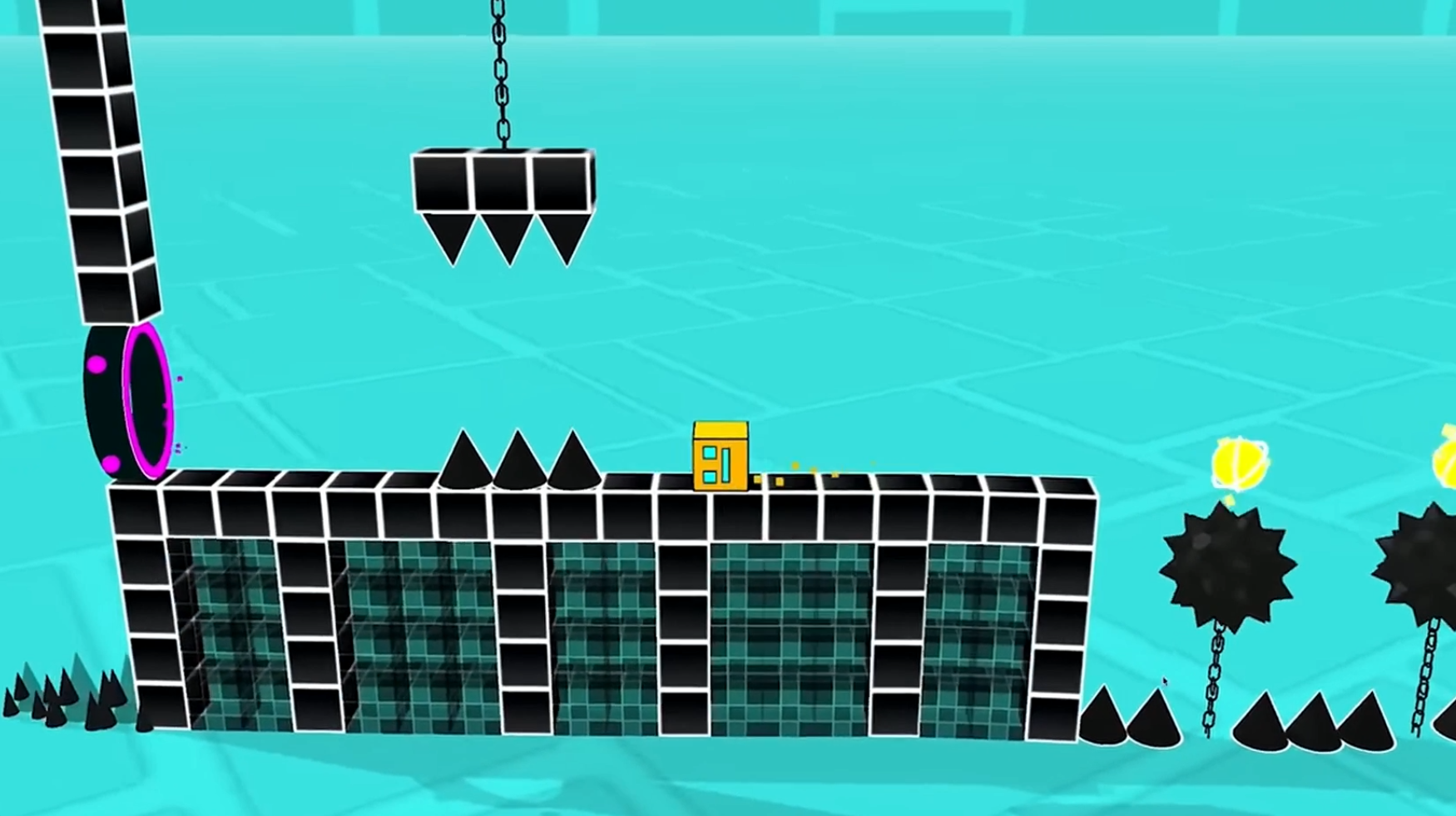 Geometry Dash 3D: Build a level screenshot