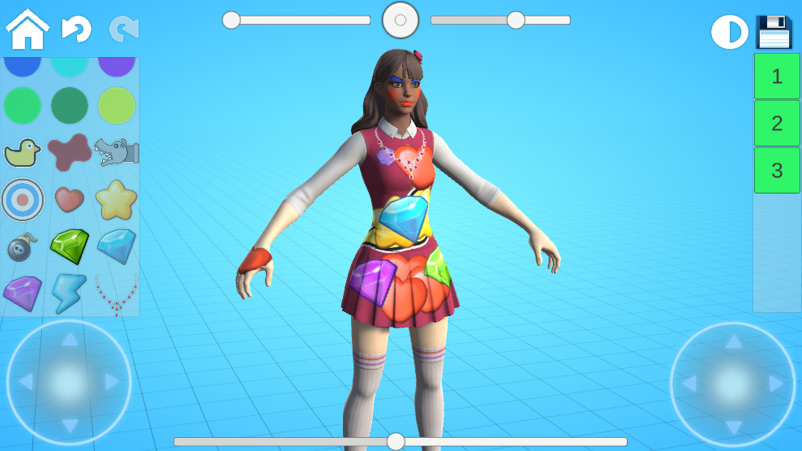 Color the girls 3D screenshot