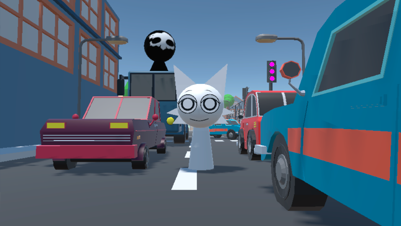 Sprunki 3D: Hide and Seek in the City screenshot