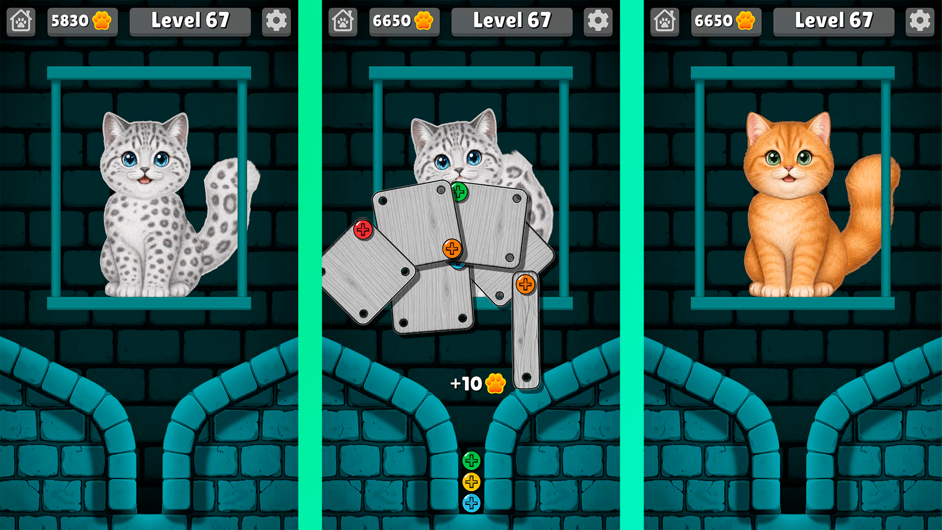 Save the Kittens: Screw Puzzle — screenshot 1