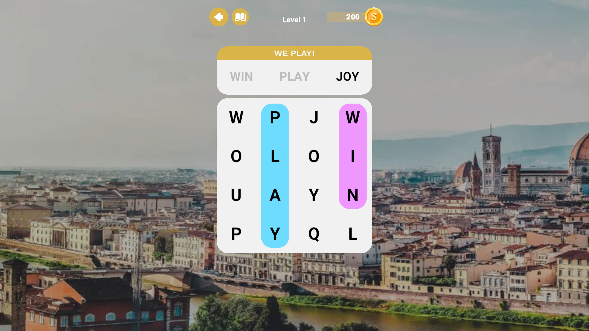 Word search: Travel around the world — screenshot 1