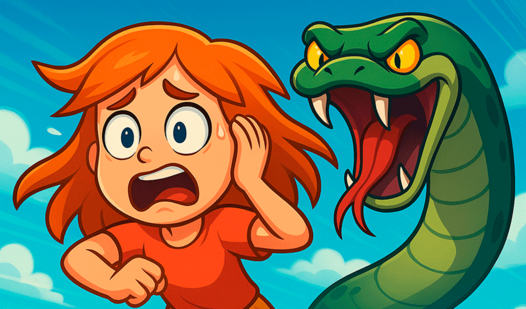 Girl and Snakes
