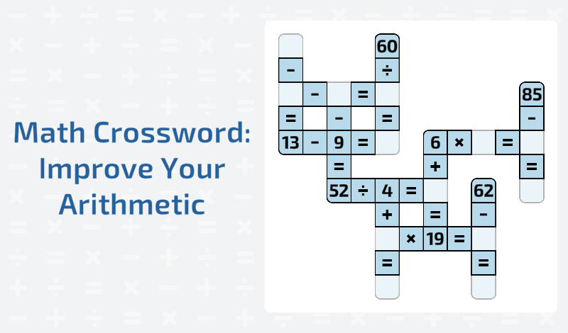 Math Crossword: Improve Your Arithmetic game cover