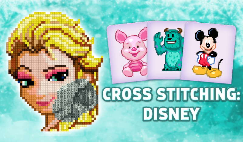 Cross Stitching: Disney game cover