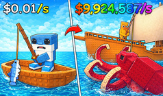 Brainrot Fishing +1 per second 3D obby tycoon