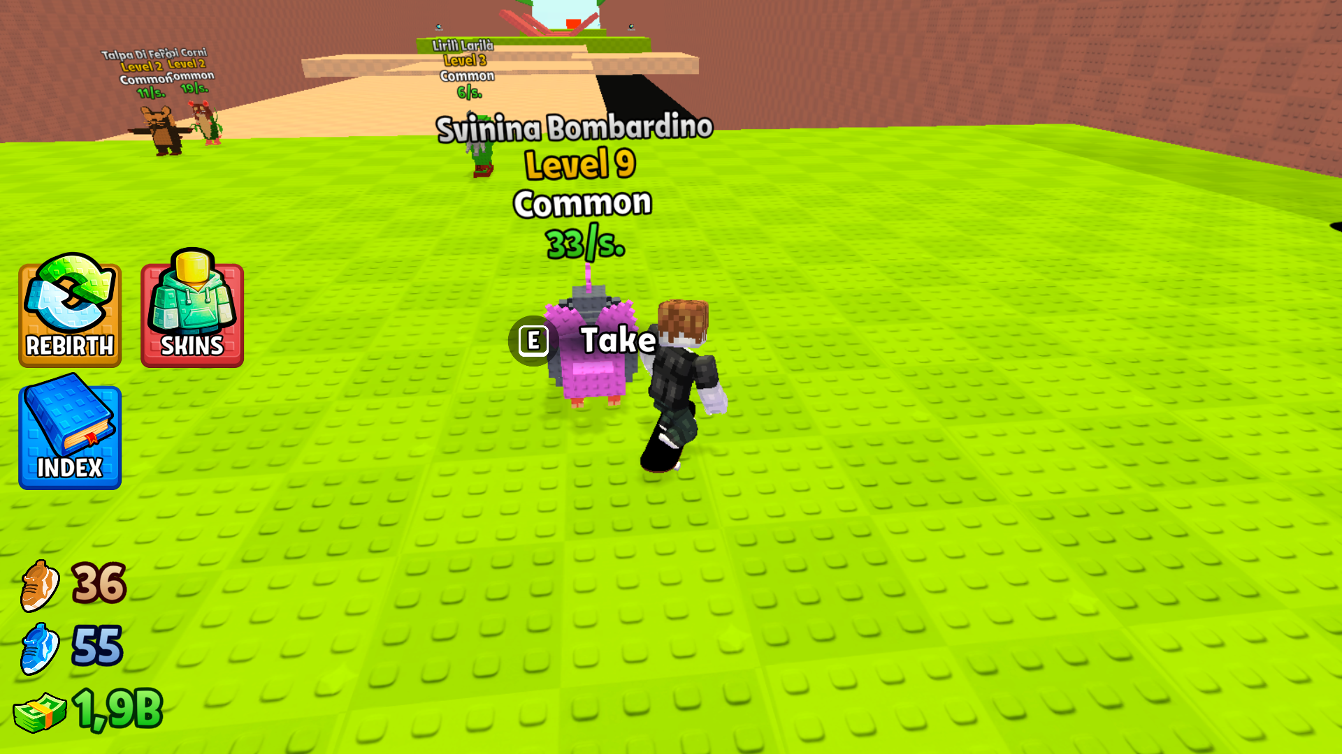 Brainrots 3D: Skateboard Obby! screenshot