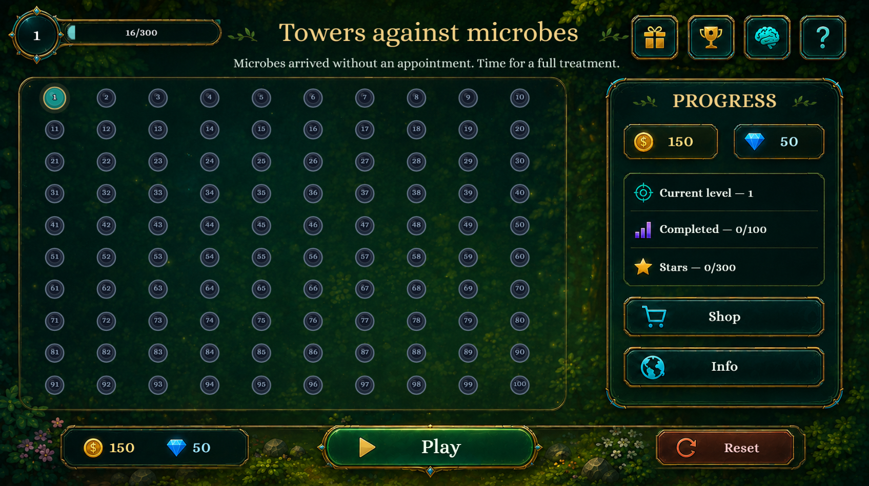Towers against microbes — screenshot 1