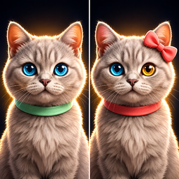 Уютные коты: найди 10 отличий