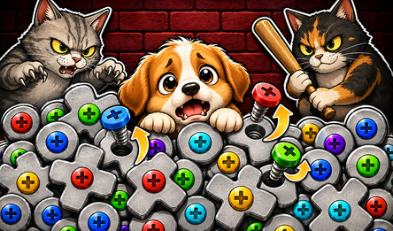 Save the Puppy: Remove the Screws