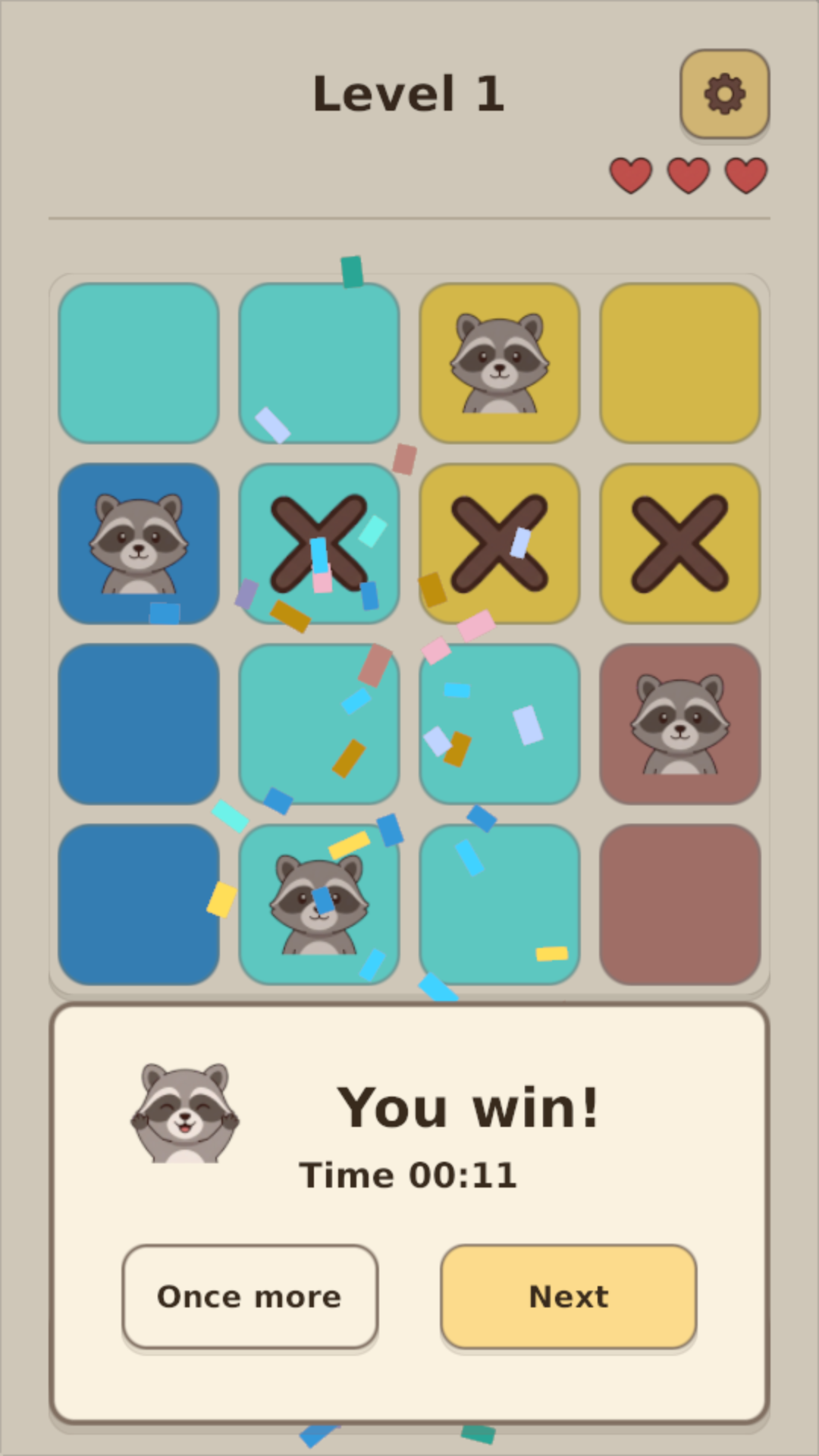 Raccoodoku: Place the Raccoons screenshot 6