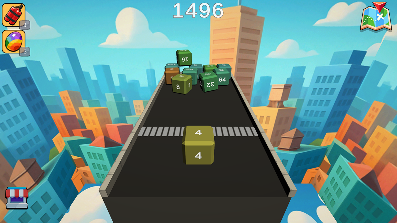 2048 Слияние кубов в 3D! — screenshot 1