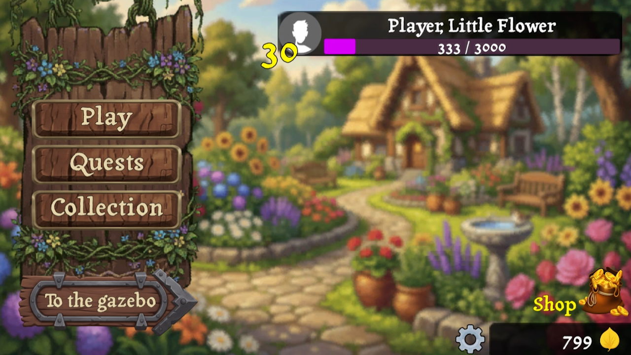 Flower Solitaire. Draw 1 or 3 — screenshot 2