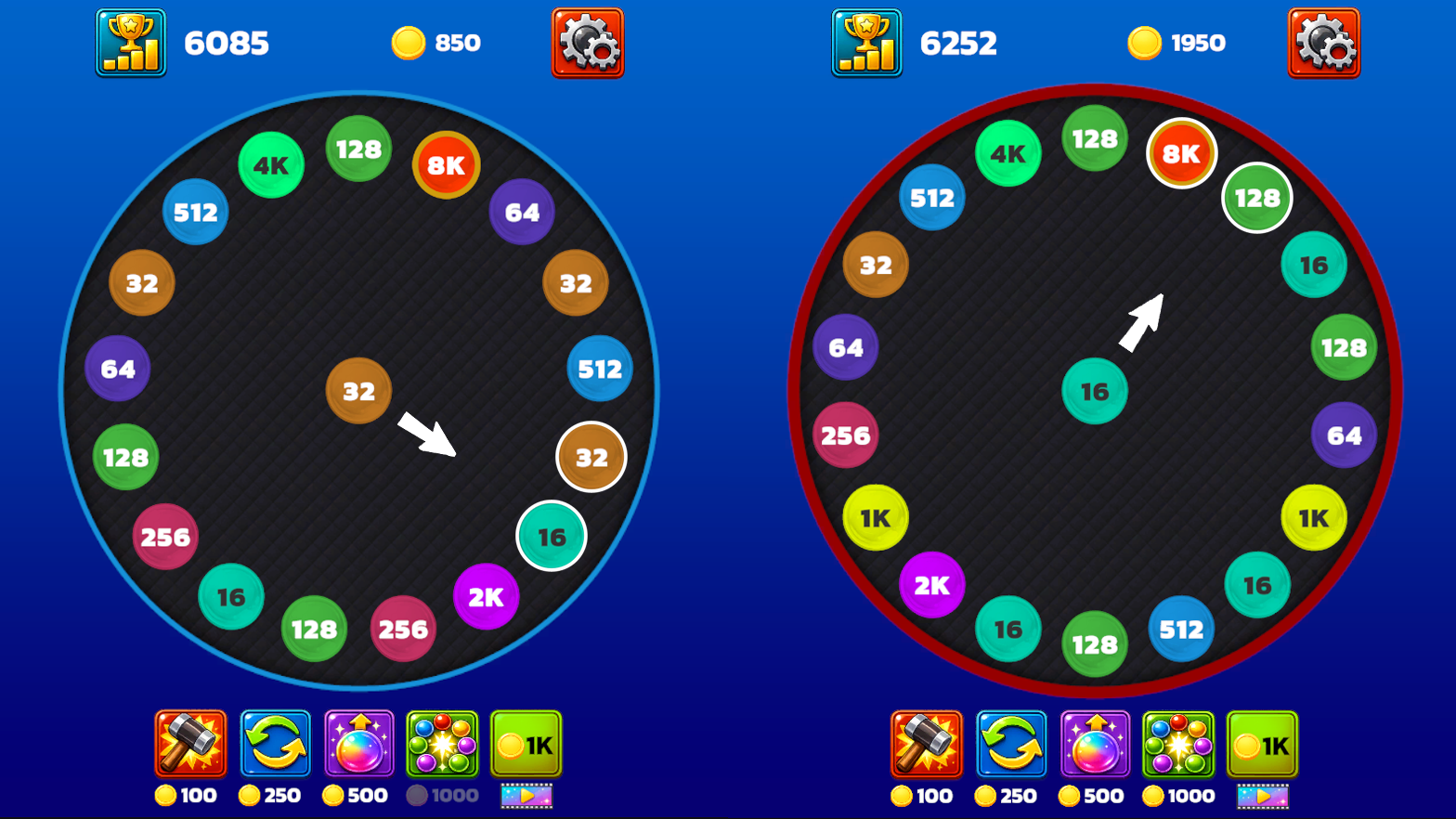 2048 Слияние Круга — screenshot 2
