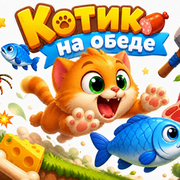 Котик на обеде