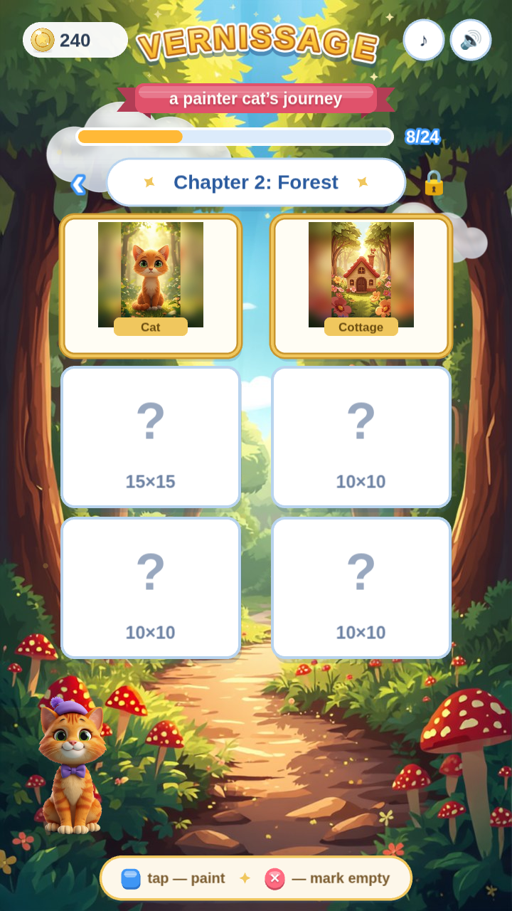 Vernissage: a painter cat's journey screenshot 6