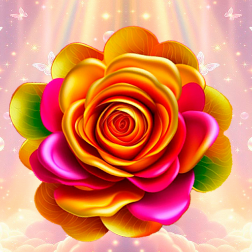 Connect the Flowers! Pop the Bubbles! 2048 icon