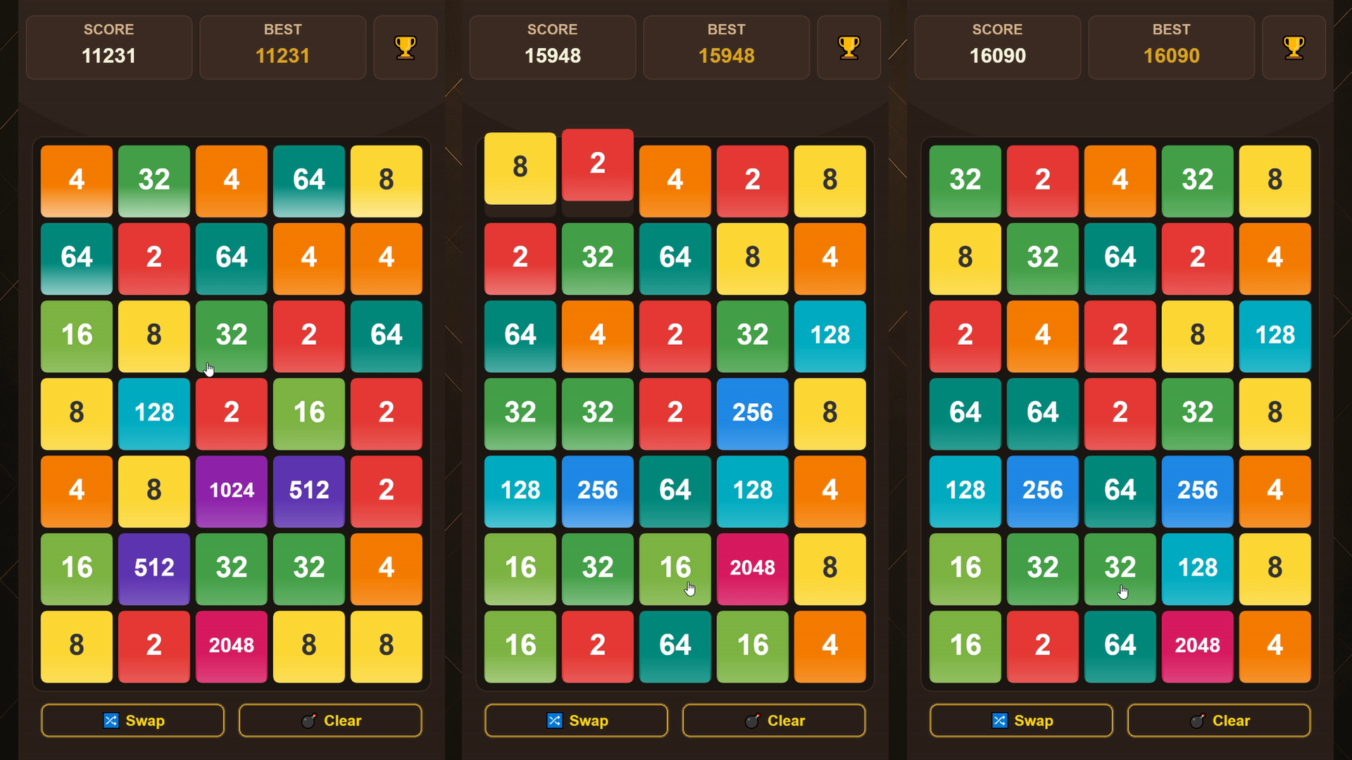 Merging blocks 2048 — screenshot 1