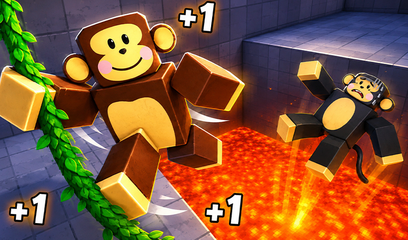 +1 Speed - Monkey Parkour Obby game cover