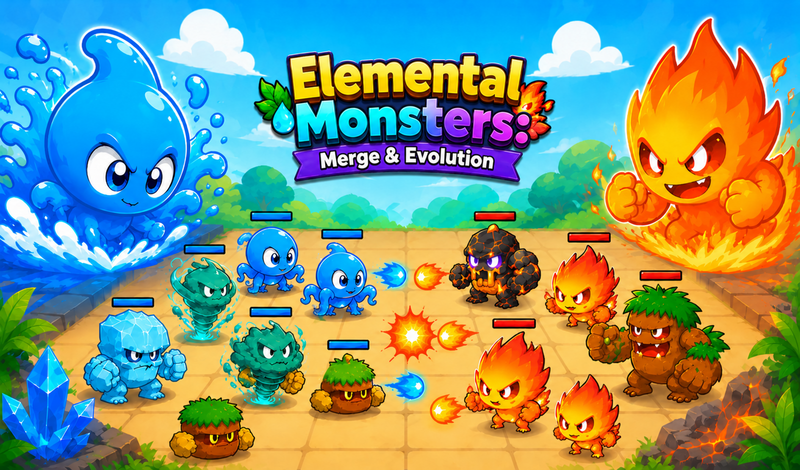 Elemental Monsters: Merge & Evolution game cover
