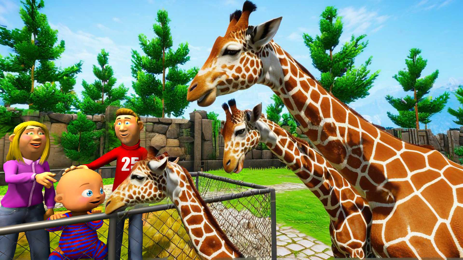 Naughty Baby 3D Daddy Zoo Fun — скриншот 1