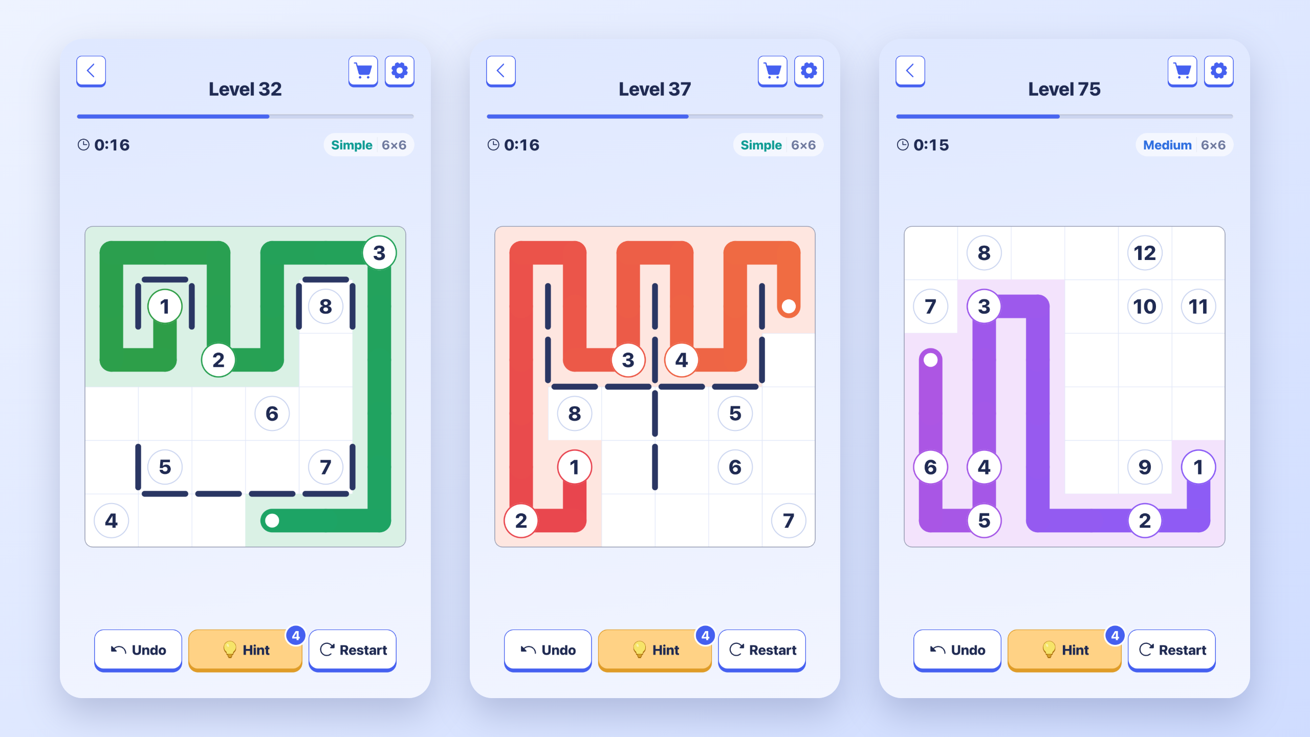 ZIP: connect numbers — screenshot 1