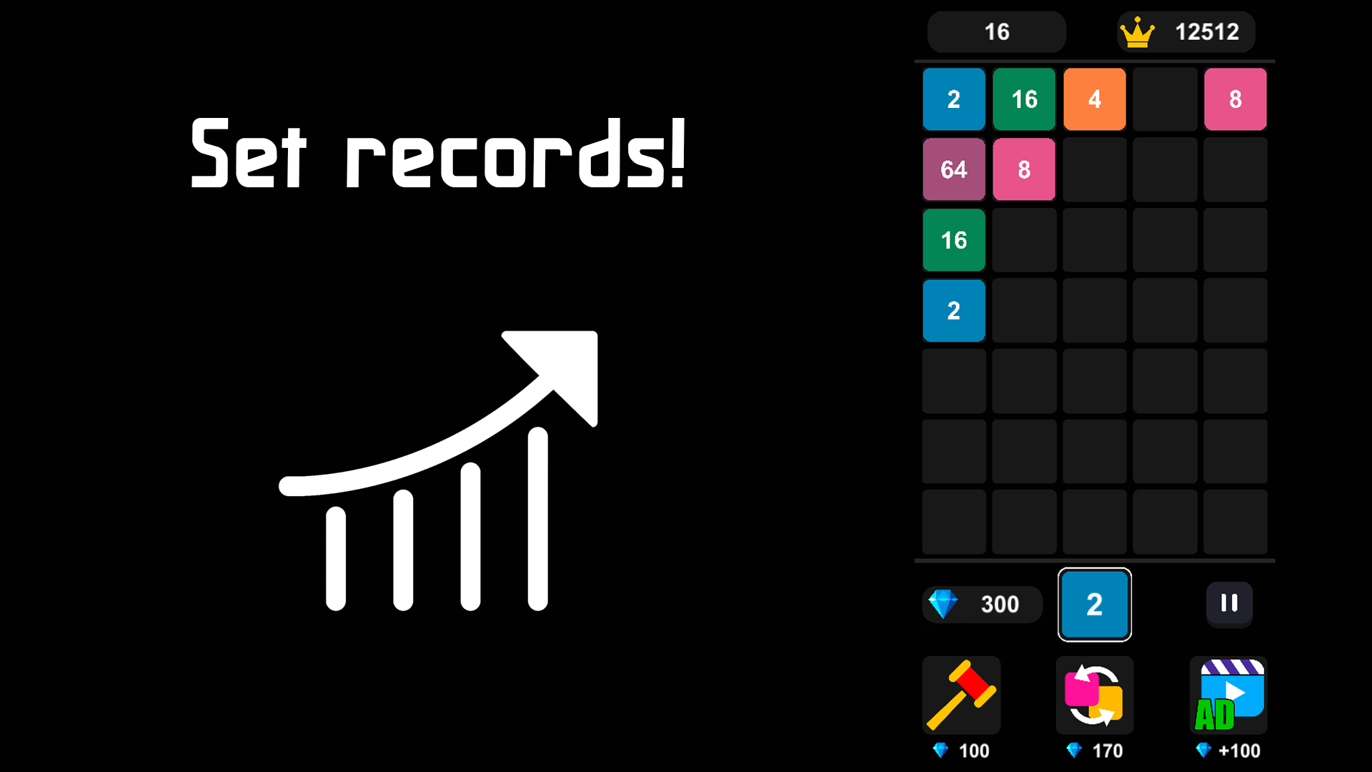 2048 Merge Falling Blocks screenshot