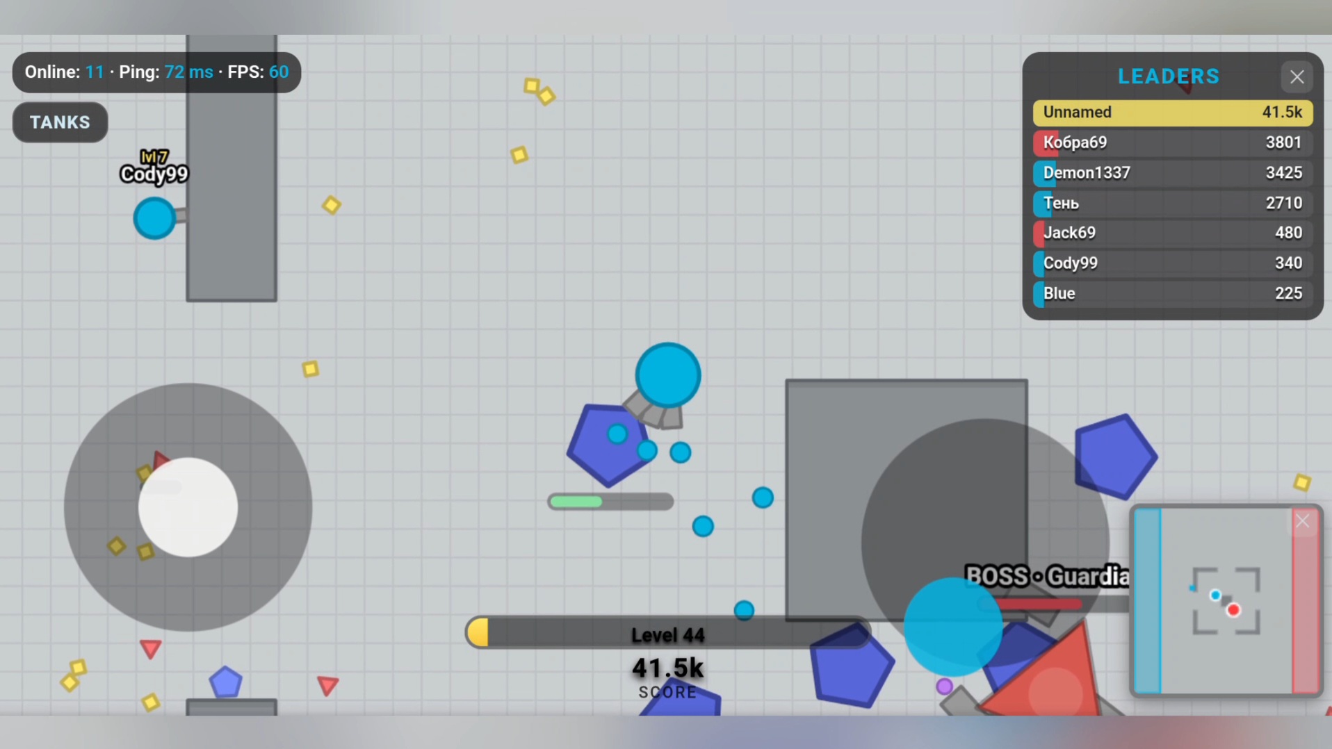 Mega Diep Io Online — screenshot 1