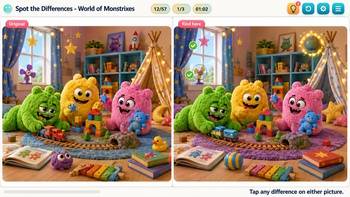 Spot the Differences - World of Monstrixes