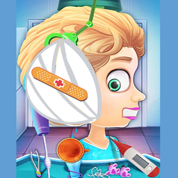 Children's doctor: treating ears-poster