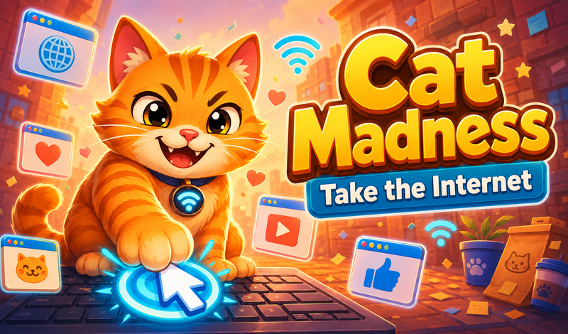 Cat Madness: Take the Internet game cover