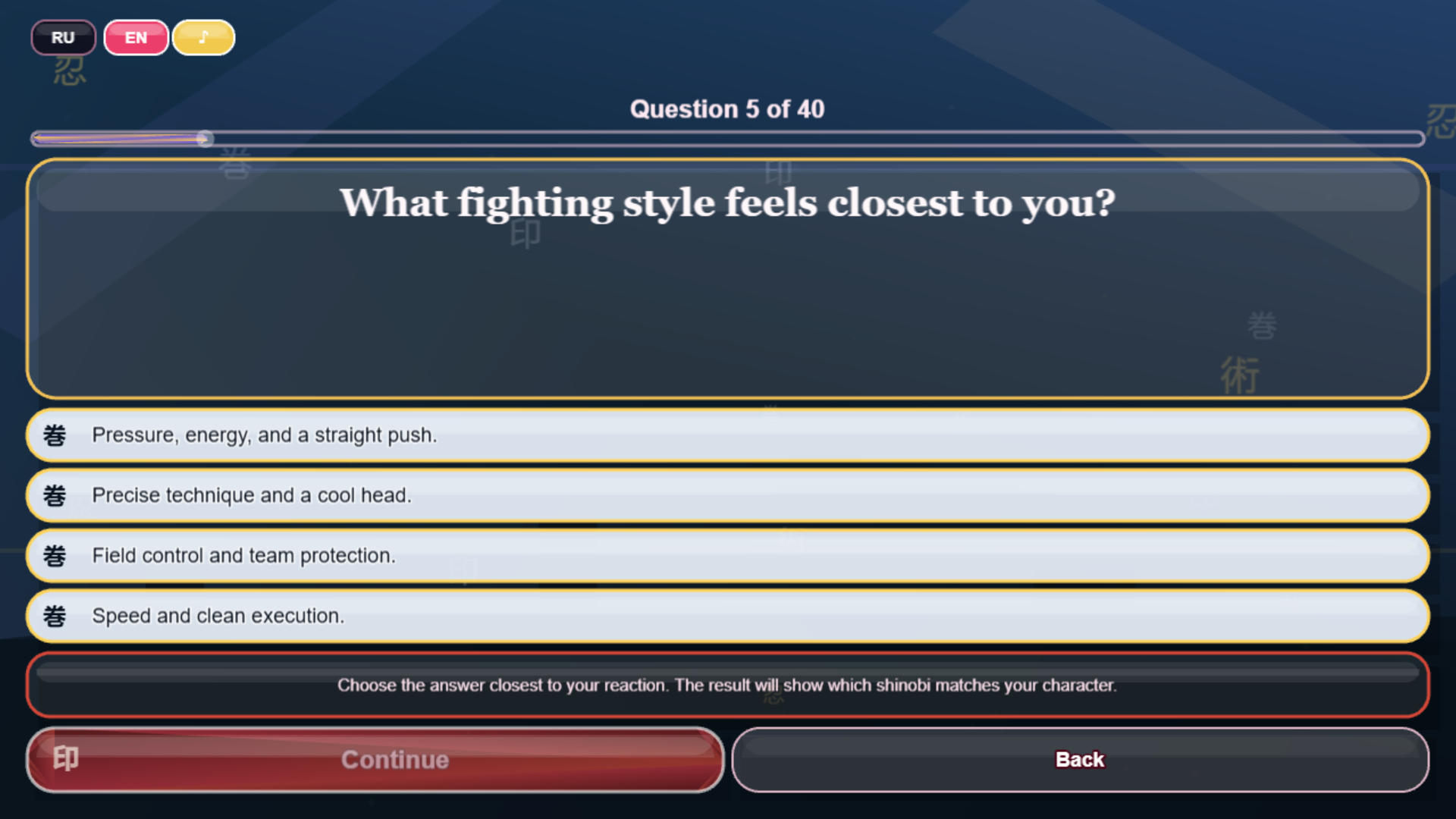 Who Are You in the Naruto World? — screenshot 1