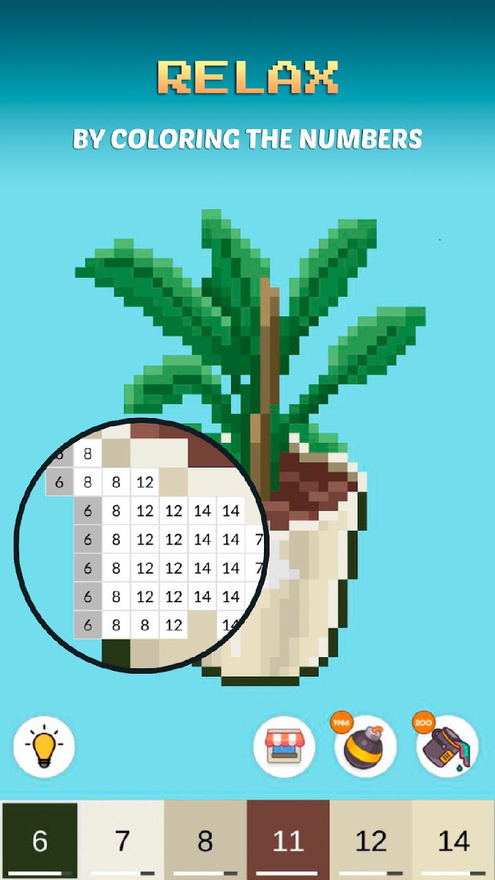 Coloring by Numbers. Pixel Room screenshot 4