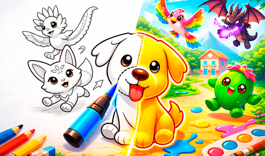 Обби Питомцы: АСМР Рисование